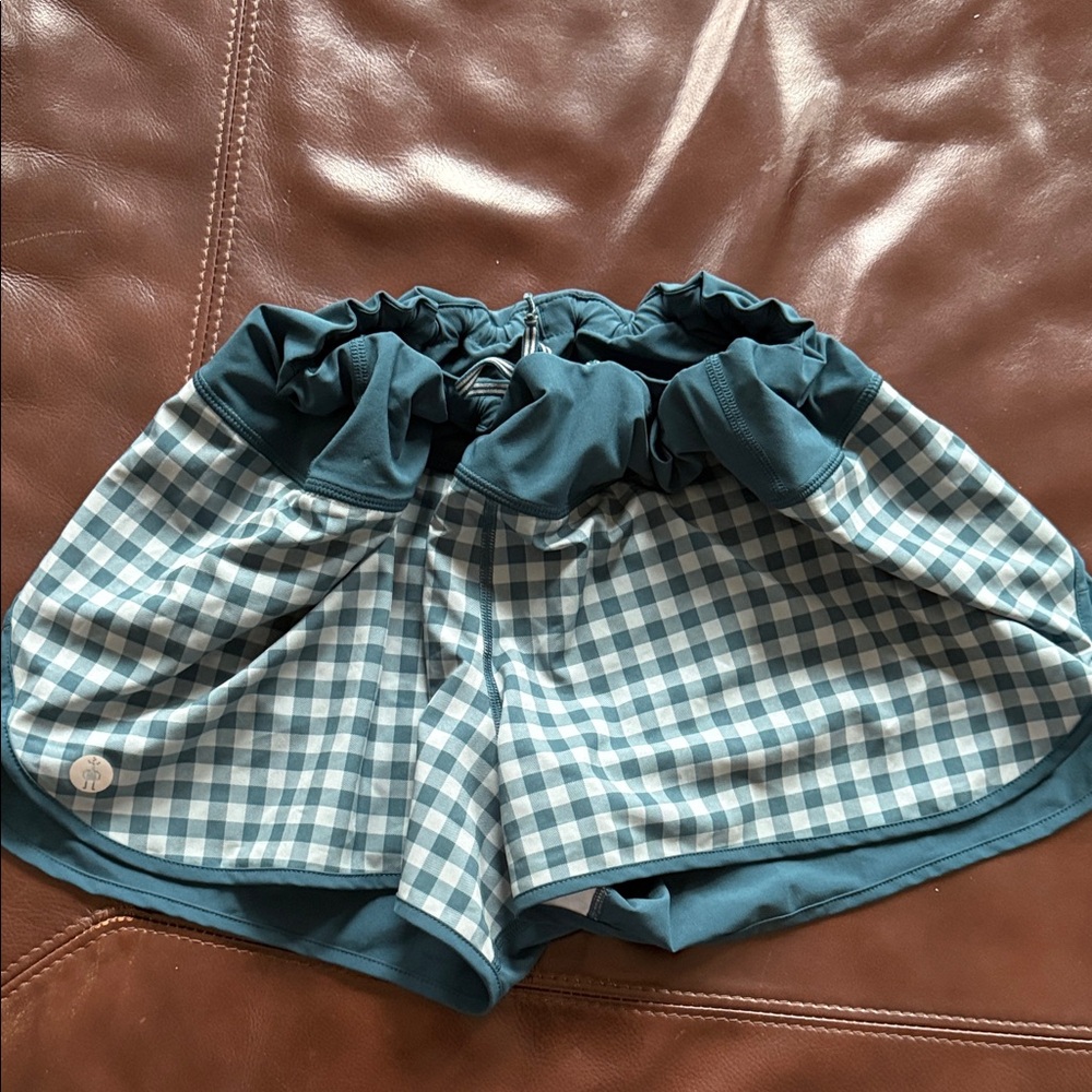 Smartwool Teal Gingham Women's shorts